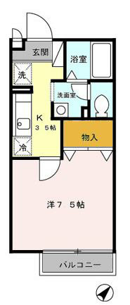 パインヒル鵠沼 102号室 間取り