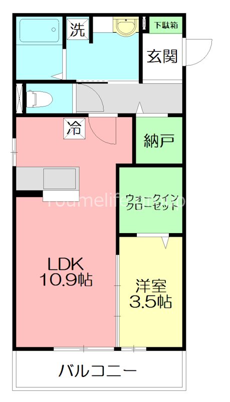 SEJOUR Aikou 106号室 間取り