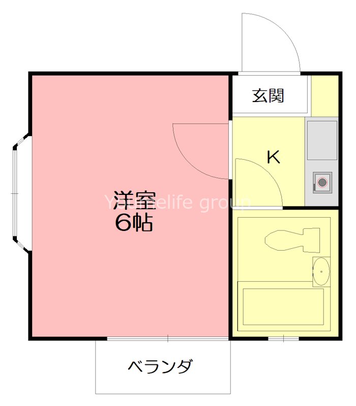 ドルフ東海大 104号室 間取り