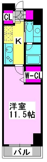 ヴァンクール湘南 303号室 間取り