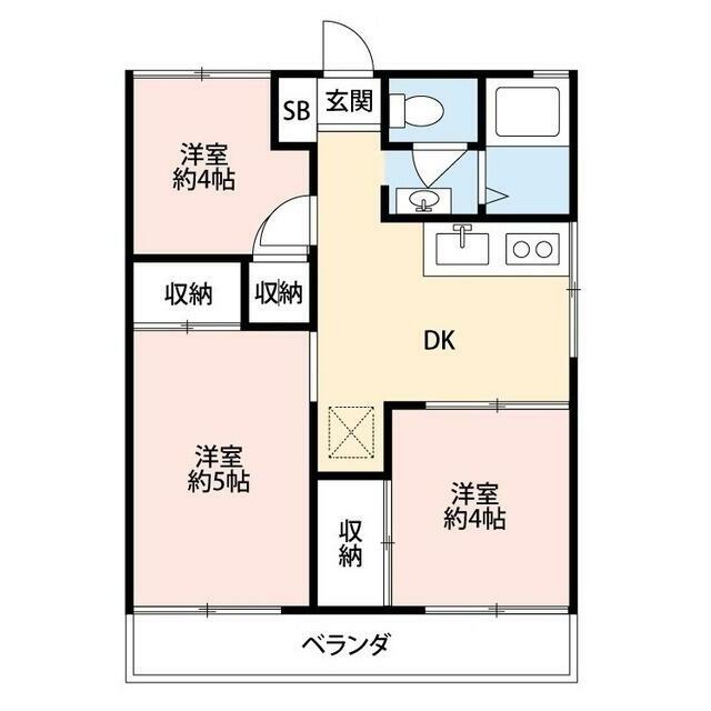 サンハイム（平塚）  105号室 間取り