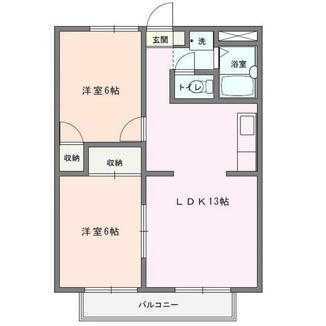 アルカディア湘南 107号室 間取り