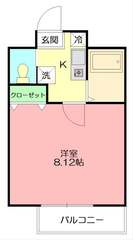 ブリーズ茅ヶ崎 202号室 間取り