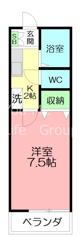 サニーヒル湘南 206号室 間取り