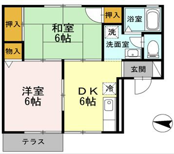 ハイツ井上C 202号室 間取り