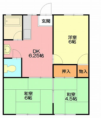 コーポ中屋敷 203号室 間取り