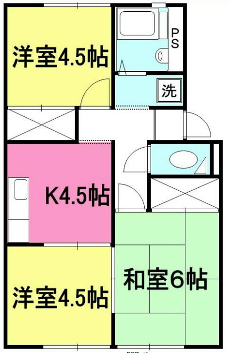 クレールメゾン 102号室 間取り