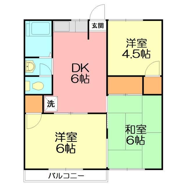 サンモール清水Ａ 201号室 間取り