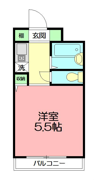 パークサイドビュー戸塚 408号室 間取り
