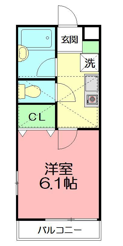 Ponyvill(ポニーヴィル)B棟  201号室 間取り