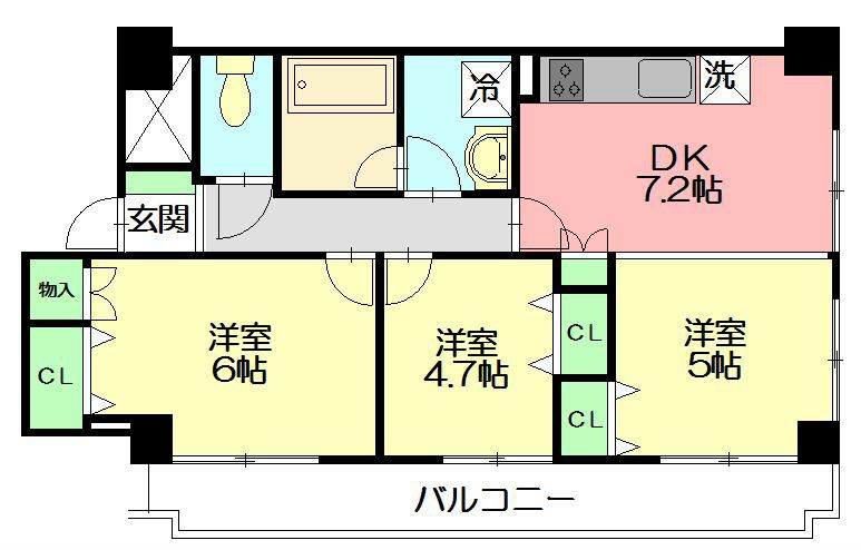 マンション庄田 305号室 間取り