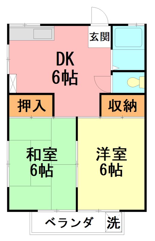 シャンティー湘南 203号室 間取り