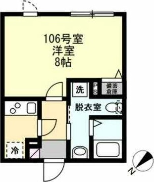 シールーム鵠沼海岸 106号室 間取り