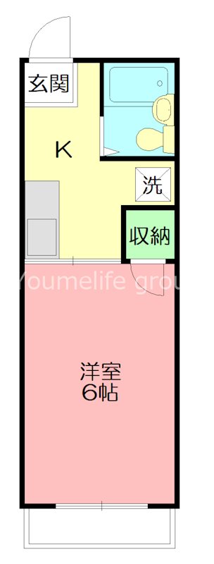 シティハイムエクセル2 208号室 間取り