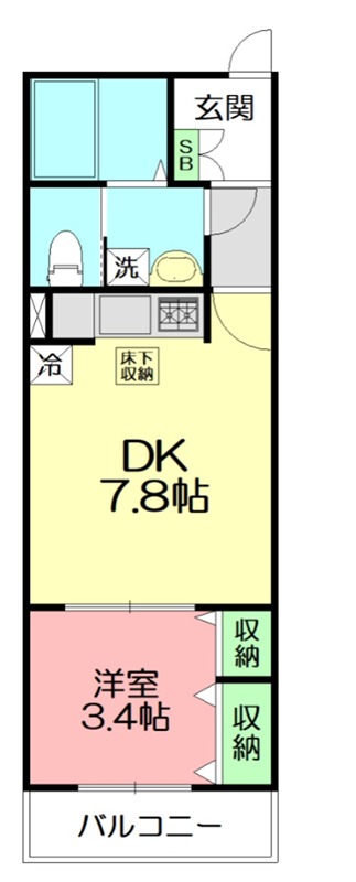 サンシャイン－３９ 107号室 間取り
