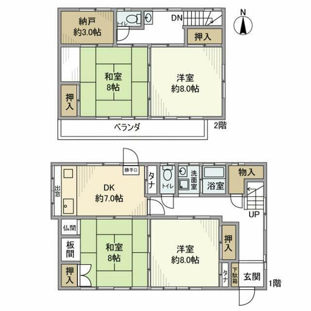 沼間戸建 間取り