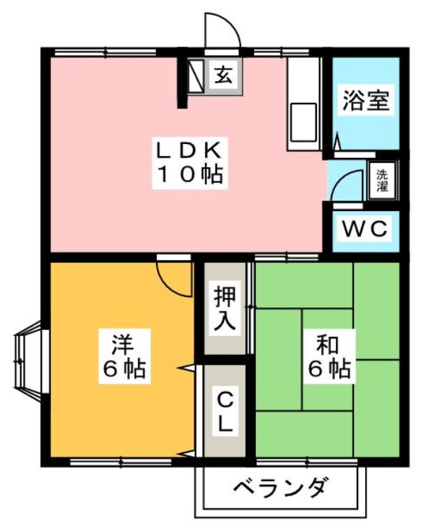 リヴィエール 205号室 間取り