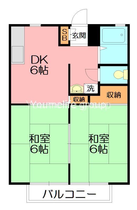 サンライフ川口 101号室 間取り