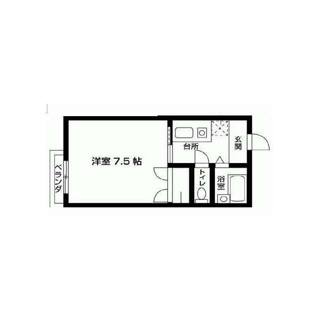 クロノス南矢名１番館 102号室 間取り