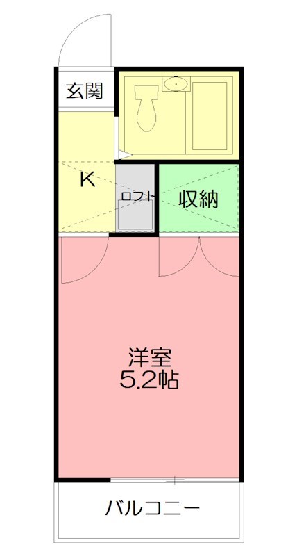 サザンテラス 108号室 間取り