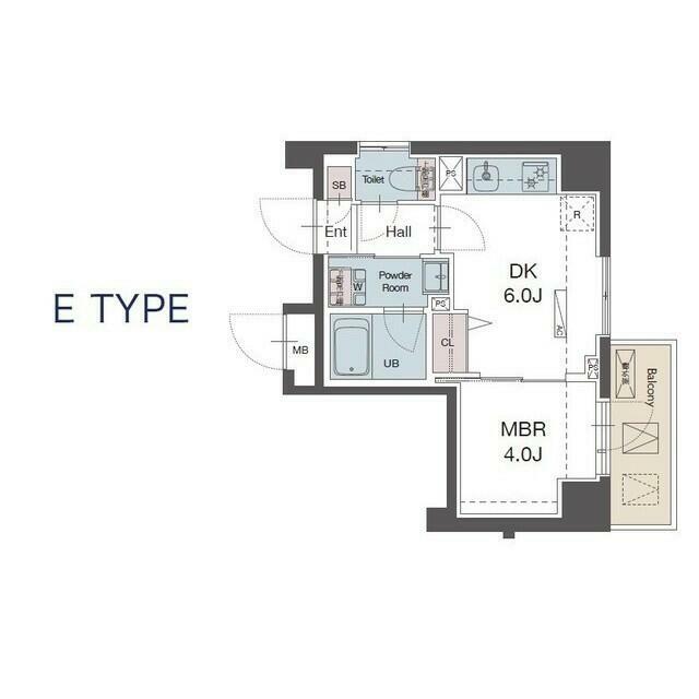 ラグゼナ平塚 0305号室 間取り