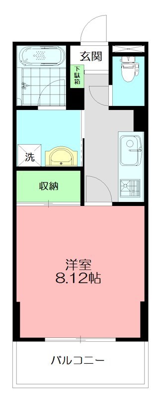 K＆Aビル 3E号室 間取り