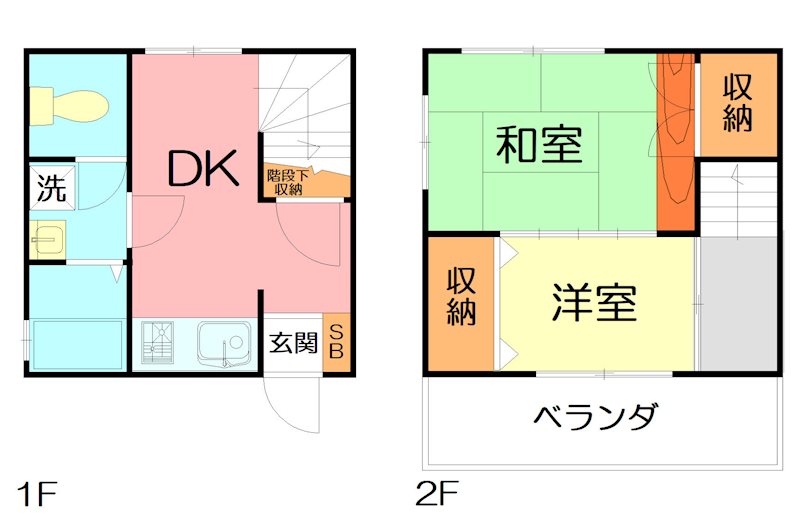 松林貸家 間取り