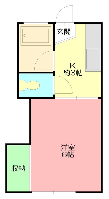 サンハイツ岩崎 408号室 間取り