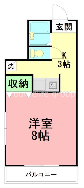 リバーハイムⅠ 301号室 間取り
