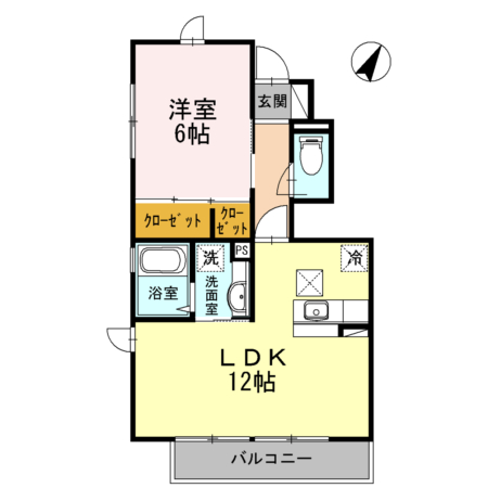 セレッソグランデ 103号室 間取り