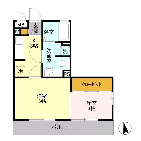 ブエナス  301号室 間取り