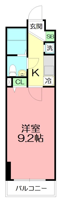 S-FORT小田原 902号室 間取り