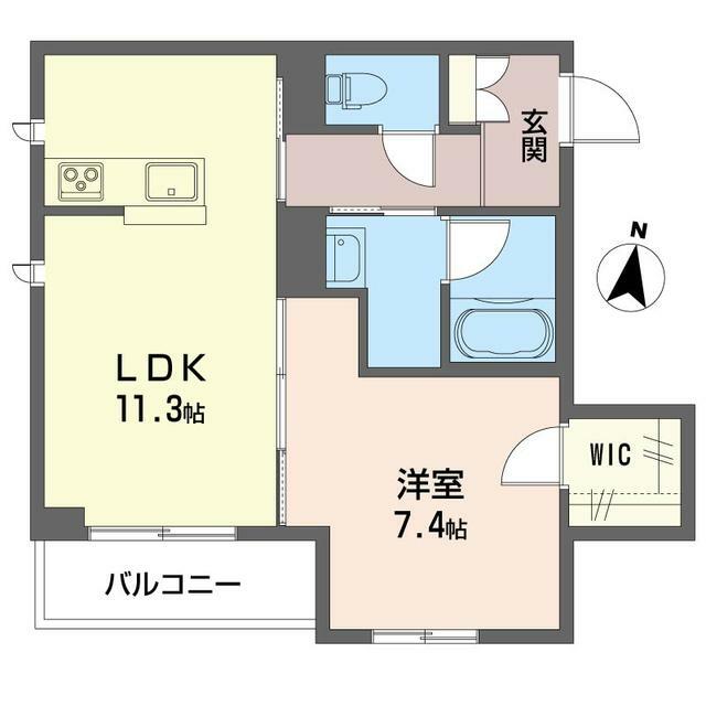 シャーメゾン茅ヶ崎海岸 00102号室 間取り