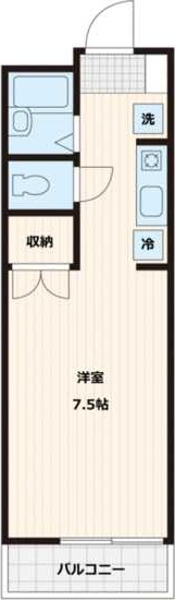 メゾンコルチナ 202号室 間取り