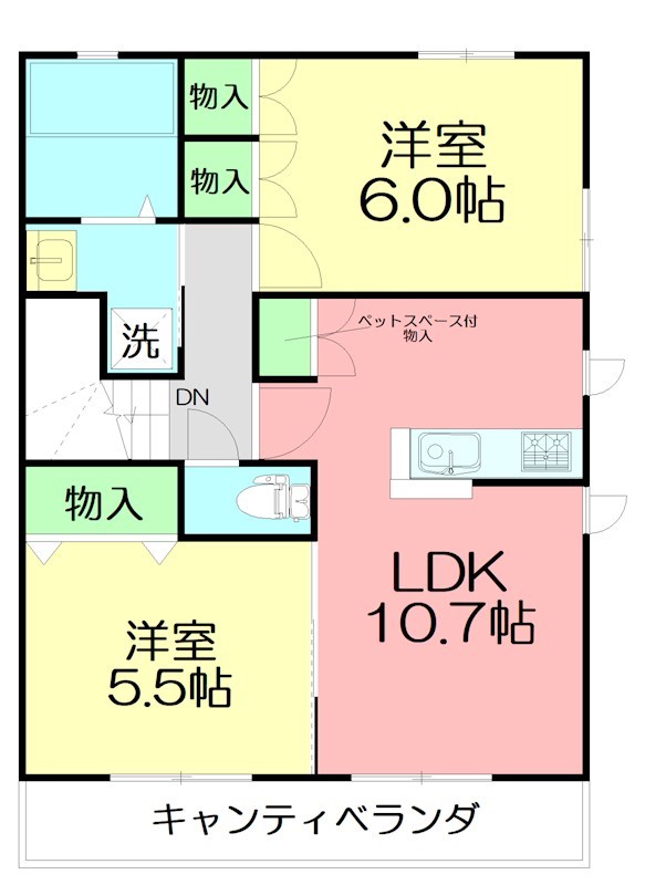 グレイスリリィ  202号室 間取り