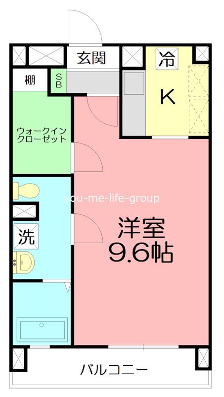 オセアン　ブルー 203号室 間取り