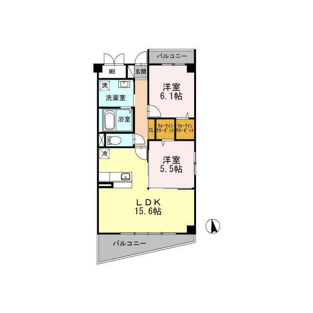 エレガントヴィラ 206号室 間取り