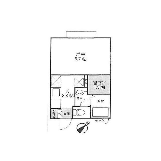セントラル舞岡Ｂ棟 201号室 間取り
