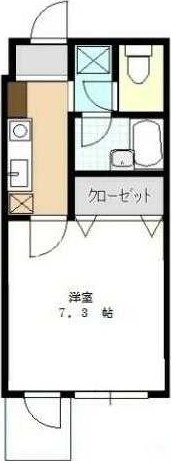パル湘南台 303号室 間取り