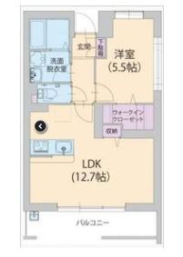 レグルス湘南 102号室 間取り