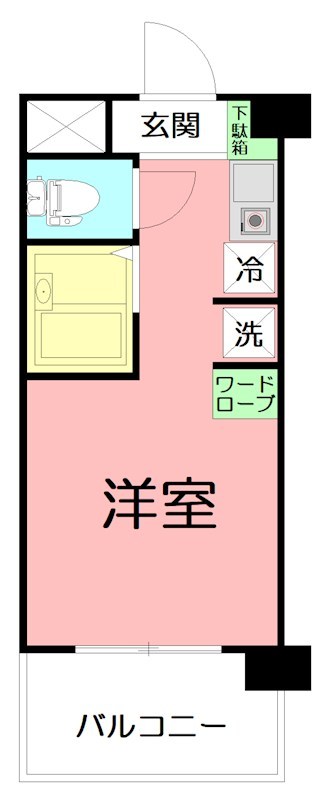 アックス横浜戸塚 602号室 間取り