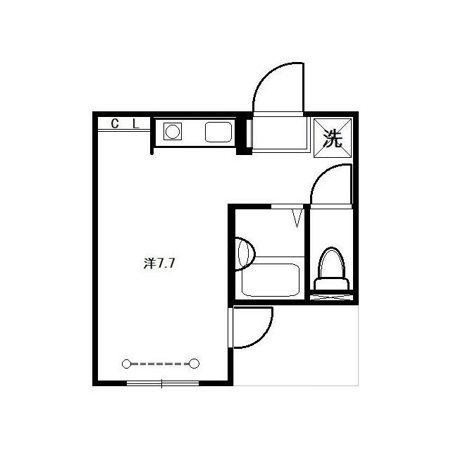 シャンテ・ビナ 102号室 間取り