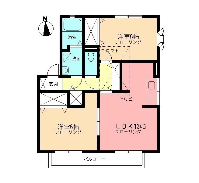 San-ハイム 201号室 間取り