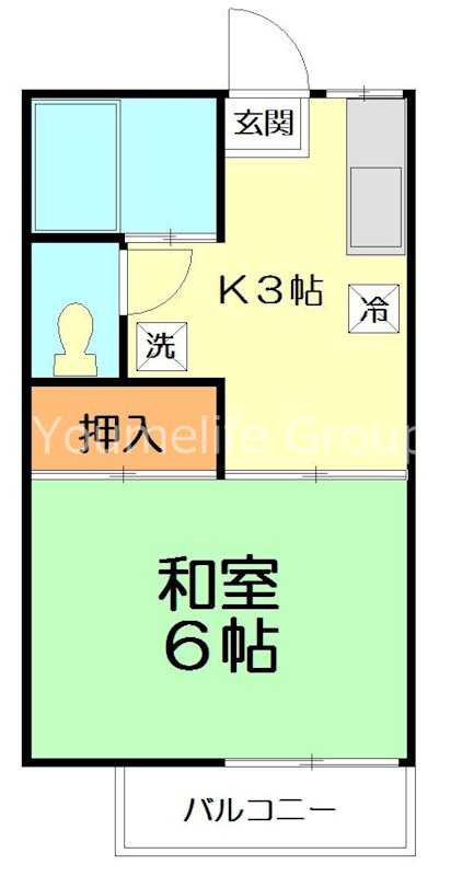 第一・第二吉田ハイツ 22B号室 間取り