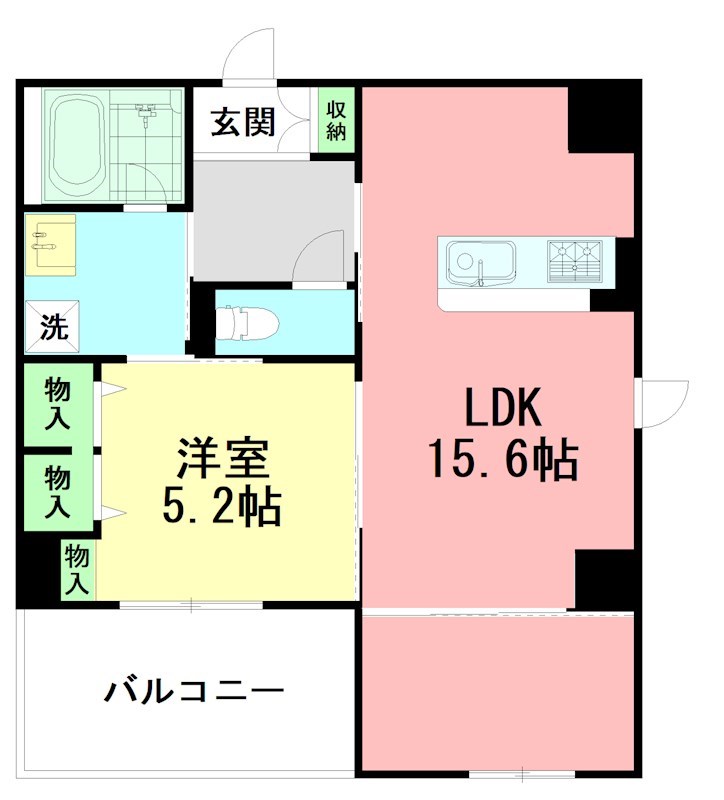 松本屋アパートメント 504号室 間取り