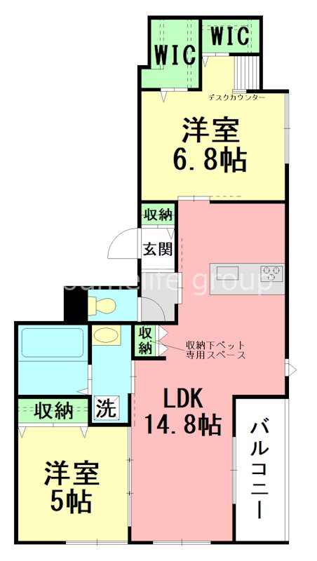 Breeze Yuigahama 305号室 間取り