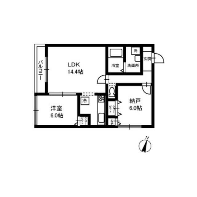エルンテ 103号室 間取り