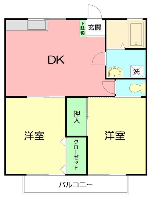 ライフ湘南 102号室 間取り