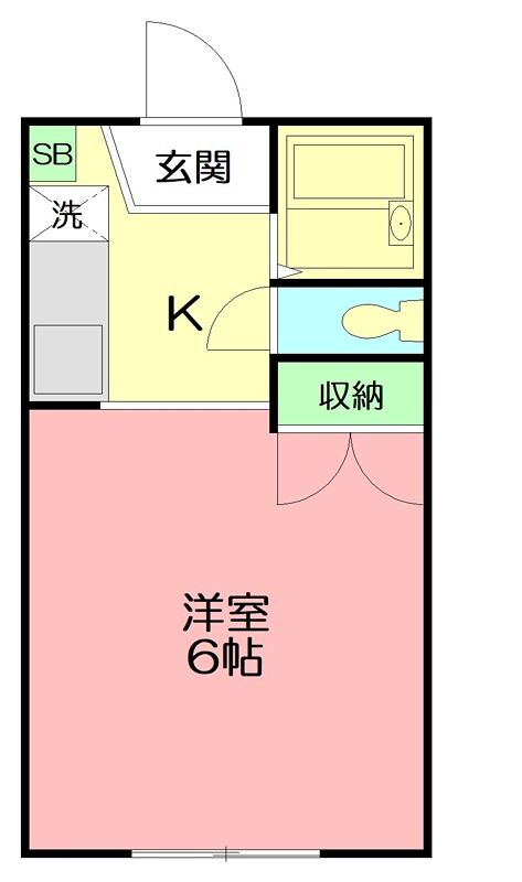オゾンハイツ 103号室 間取り