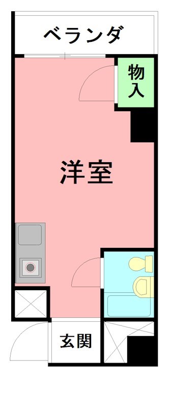 ハピネス杉山 506号室 間取り